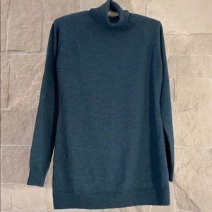 EUC Jigsaw London Wool Teal Turtleneck Sweater—Med